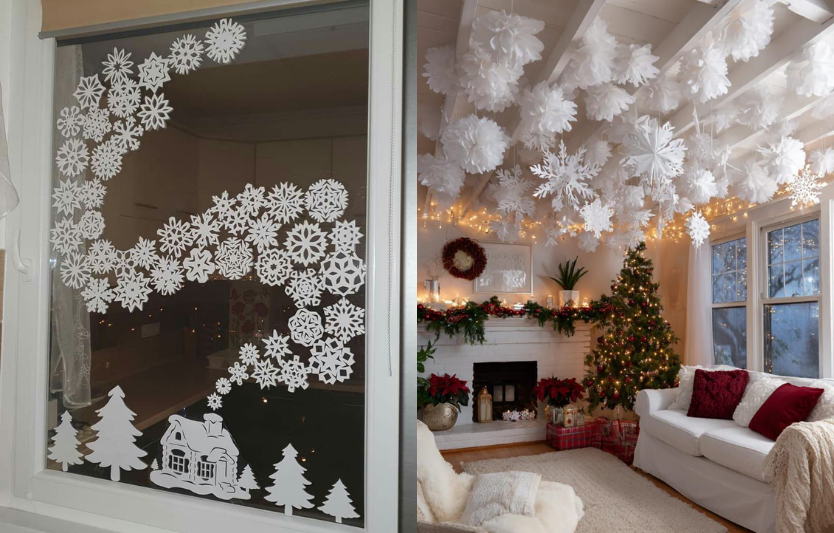 Зимові витинанки на вікна: шаблони, ідеї та як вирізати красиво