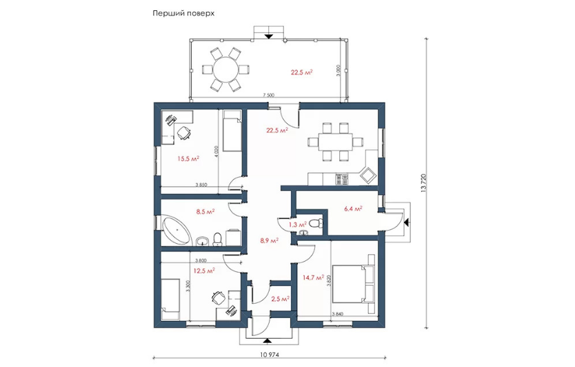 Оптимальне планування одноповерхового житла
